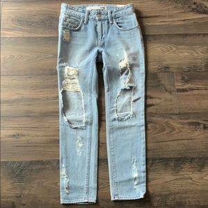 LOVERS + FRIENDS Distressed Jeans Sz 23